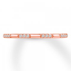 Diamond Anniversary Band 1/20 ct tw Round-cut 10K Rose Gold