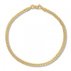 Curb Chain Bracelet 14K Yellow Gold 7.25" Length