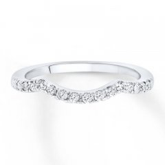 Diamond Wedding Ring 1/4 ct tw Round-cut 14K White Gold