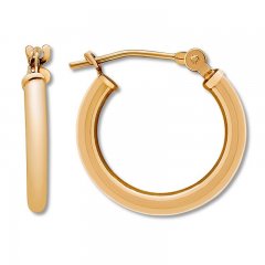 Hoop Earrings 14K Yellow Gold