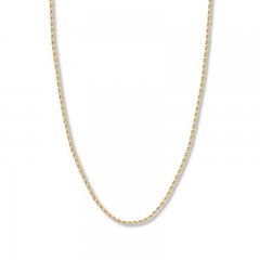 20" Textured Rope Chain 14K Yellow Gold Appx. 2.15mm