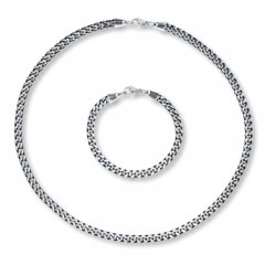 Men's Necklace & Bracelet Stainless Steel