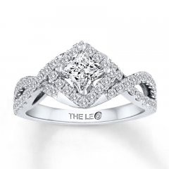 Leo Diamond Engagement Ring 1 ct tw 14K White Gold