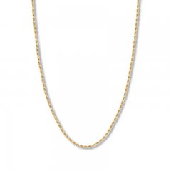 22" Textured Rope Chain 14K Yellow Gold Appx. 3mm