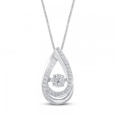 Unstoppable Love Diamond Necklace 1/3 ct tw 10K White Gold 19"