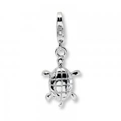 Turtle Charm Sterling Silver