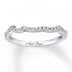 Neil Lane Diamond Wedding Band 1/6 ct tw 14K White Gold