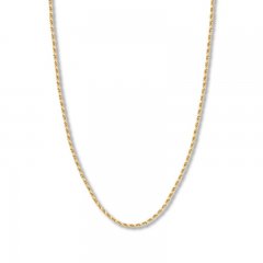 20" Textured Rope Chain 14K Yellow Gold Appx. 2.7mm