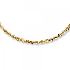 Rope Necklace 14K Yellow Gold 16" Length