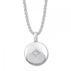 Locket with Diamond Accent Sterling Silver