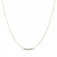 Men's Curb Link Chain Necklace 14K Yellow Gold 18"