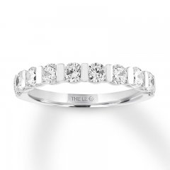 Leo Diamond Anniversary Band 1-1/5 ct tw 14K White Gold