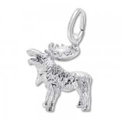Moose Charm Sterling Silver