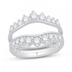 Diamond Enhancer Band 1 ct tw Round-cut 14K White Gold