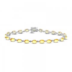 Citrine Bracelet Oval-cut Sterling Silver