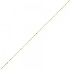 Singapore Chain Necklace 14K Yellow Gold 22"