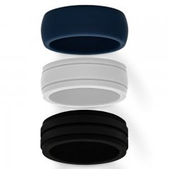 Men's Silicone Wedding Band Gift Set