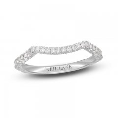 Neil Lane Diamond Wedding Band 1/5 ct tw Round-cut 14K White Gold