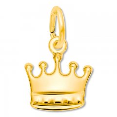 Crown Charm 14K Yellow Gold