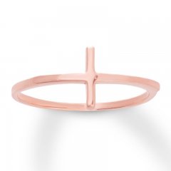 Cross Ring 14K Rose Gold