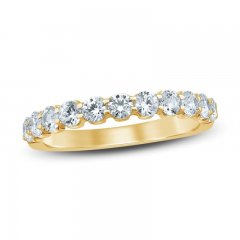 Diamond Anniversary Ring 1 ct tw Round-cut 18K Yellow Gold