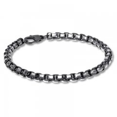 Men's Box Chain Bracelet Stainless Steel/Ion Plating 8.5"