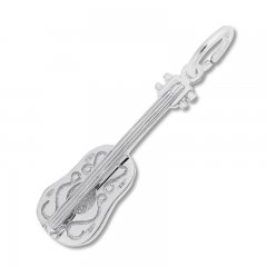 Ukulele Charm Sterling Silver