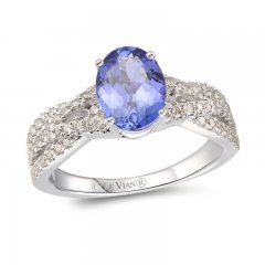 Le Vian Tanzanite Ring 3/8 ct tw Diamonds 14K Vanilla Gold