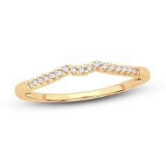 Diamond Wedding Band 1/15 ct tw Round-cut 14K Yellow Gold