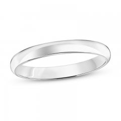 Wedding Band 10K White Gold 3mm