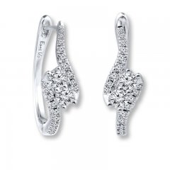 Ever Us Earrings 5/8 ct tw Diamonds 14K White Gold