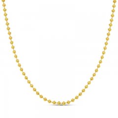 Beaded Necklace 14K Yellow Gold 20"