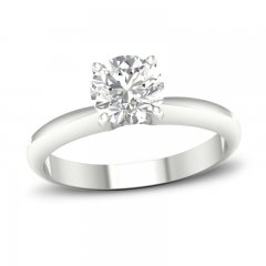 Lab-Created Diamonds by KAY Solitaire Ring 3 ct tw Round-cut 14K White Gold