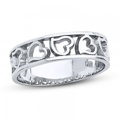 Heart Ring 14K White Gold