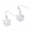 Snowflake Earrings Sterling Silver