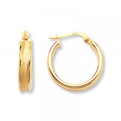 Hoop Earrings 14K Yellow Gold