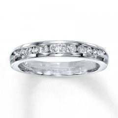 Previously Owned Diamond Band 1/4 ct tw Round-cut 14K White Gold