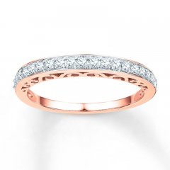 Anniversary Band 1/4 ct tw Diamonds 10K Rose Gold