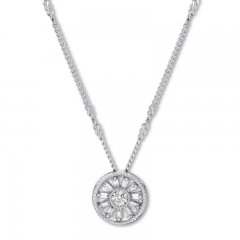 Emmy London Diamond Necklace 1/6 ct tw Sterling Silver