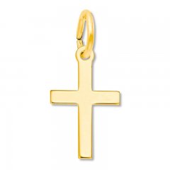 Cross Charm 14K Yellow Gold