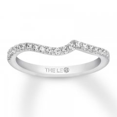 Leo Diamond Wedding Band 1/4 ct tw 14K White Gold