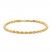 Men's Rope Chain Bracelet 14K Yellow Gold 8.5"