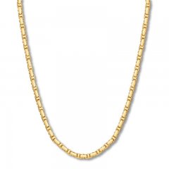 Link Chain Necklace 10K Yellow Gold 24" Length