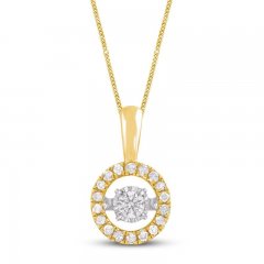 Unstoppable Love Diamond Necklace 1/2 ct tw 10K Yellow Gold 19"