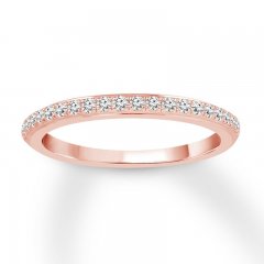 Diamond Wedding Band 1/5 ct tw Round-cut 14K Rose Gold