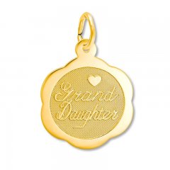 Granddaughter Charm 14K Yellow Gold