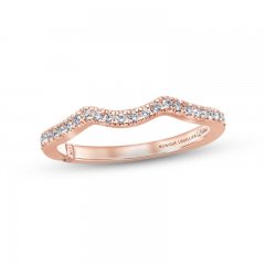 Monique Lhuillier Bliss Diamond Wedding Band 1/5 ct tw Round-cut 18K Rose Gold