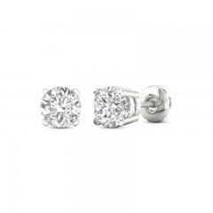 Lab-Created Diamonds by KAY Stud Earrings 2 ct tw Round-Cut 14K White Gold