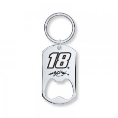 NASCAR #18 Bottle Opener Key Chain Stainless Steel