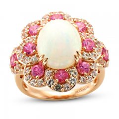 Le Vian Opal/Sapphire Ring 14K Strawberry Gold